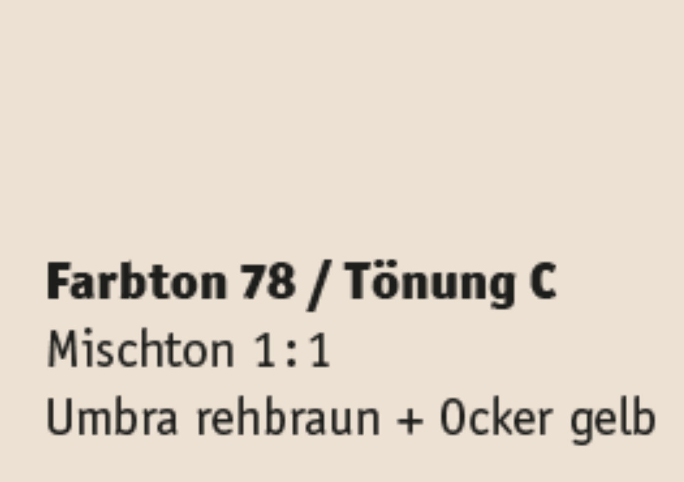 Kreidezeit Farbpigmentmischungen für Farben (trocken) Farbton 73-84