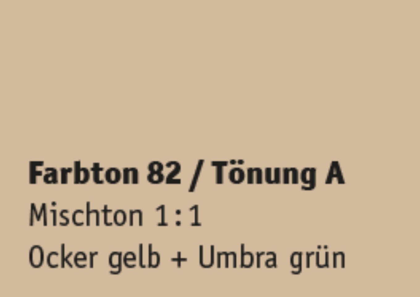 Kreidezeit Farbpigmentmischungen für Farben (trocken) Farbton 73-84