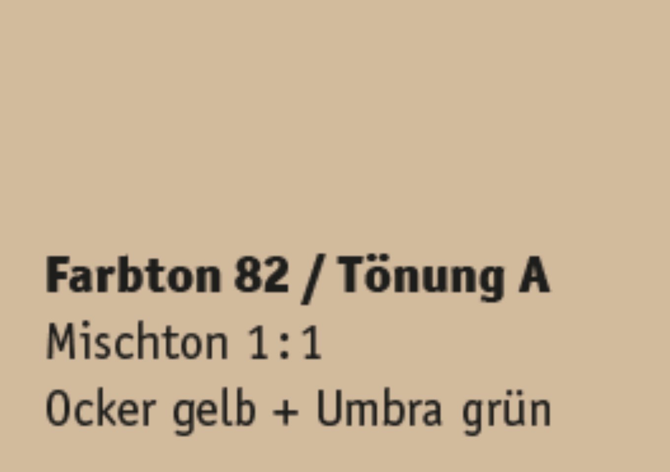 Kreidezeit Farbpigmentmischungen für Sumpfkalkfarben Farbton 73-84