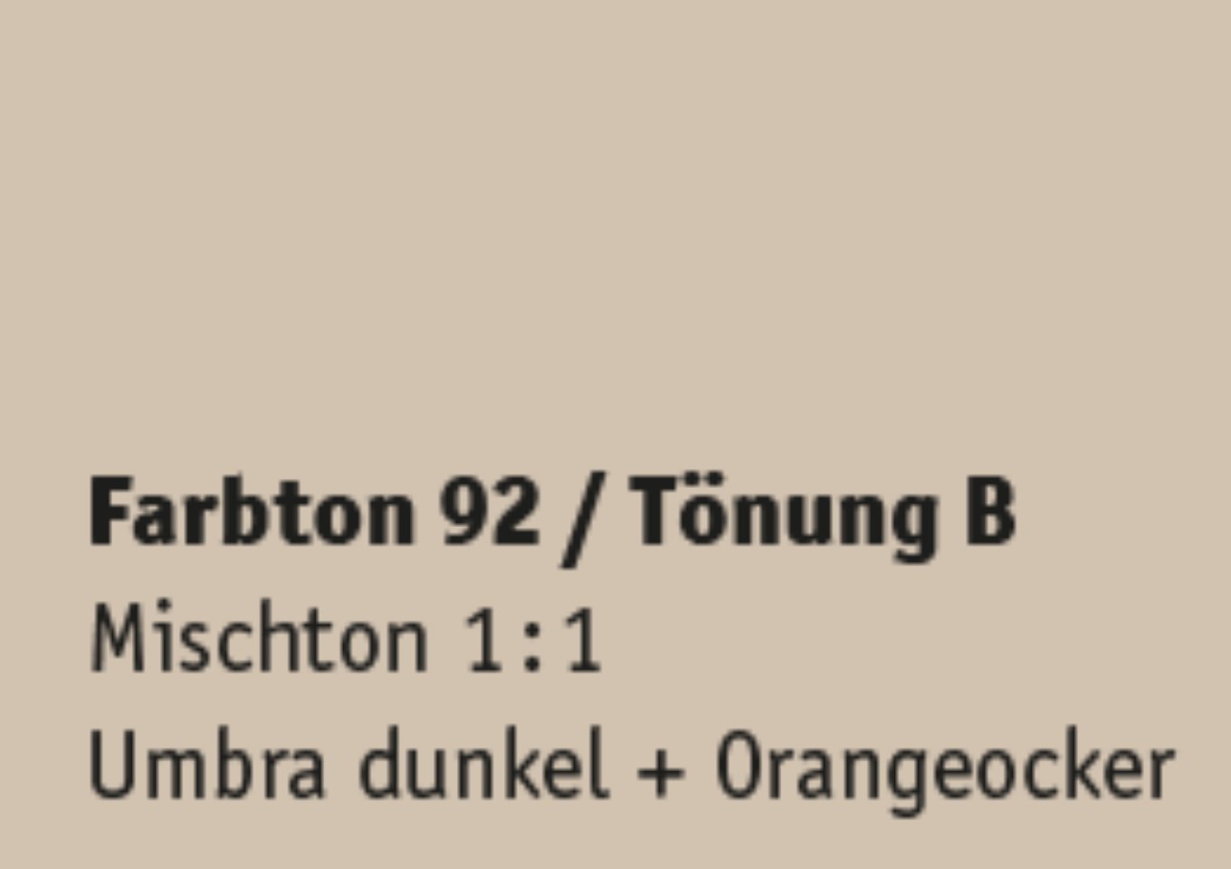 Kreidezeit Farbpigmentmischungen für Sumpfkalkfarben Farbton 85-96