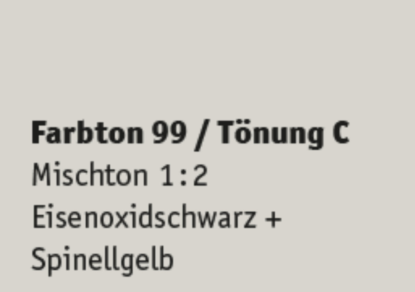 Kreidezeit Farbpigmentmischungen für Farben (trocken) Farbton 97-108