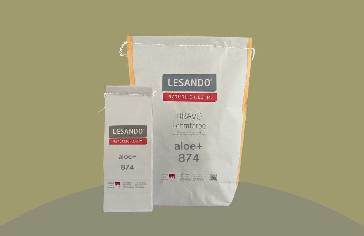 Lehmstreichputz Lesando (Bravo+Effekt Furioso) Farbserie eco 2