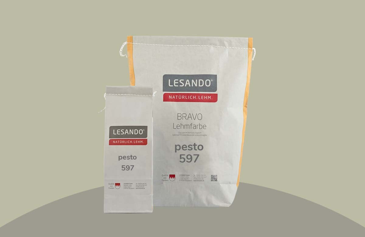 Lehmstreichputz Lesando (Bravo+Effekt Furioso) Farbserie eco 2
