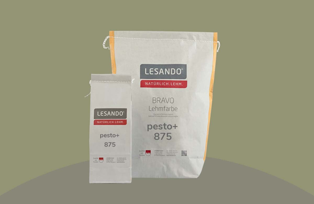 Lehmstreichputz Lesando (Bravo+Effekt Furioso) Farbserie eco 2