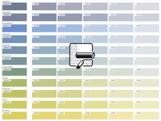 Lehmfarbe Lesando Bravo Mischtöne Farbserie modo2