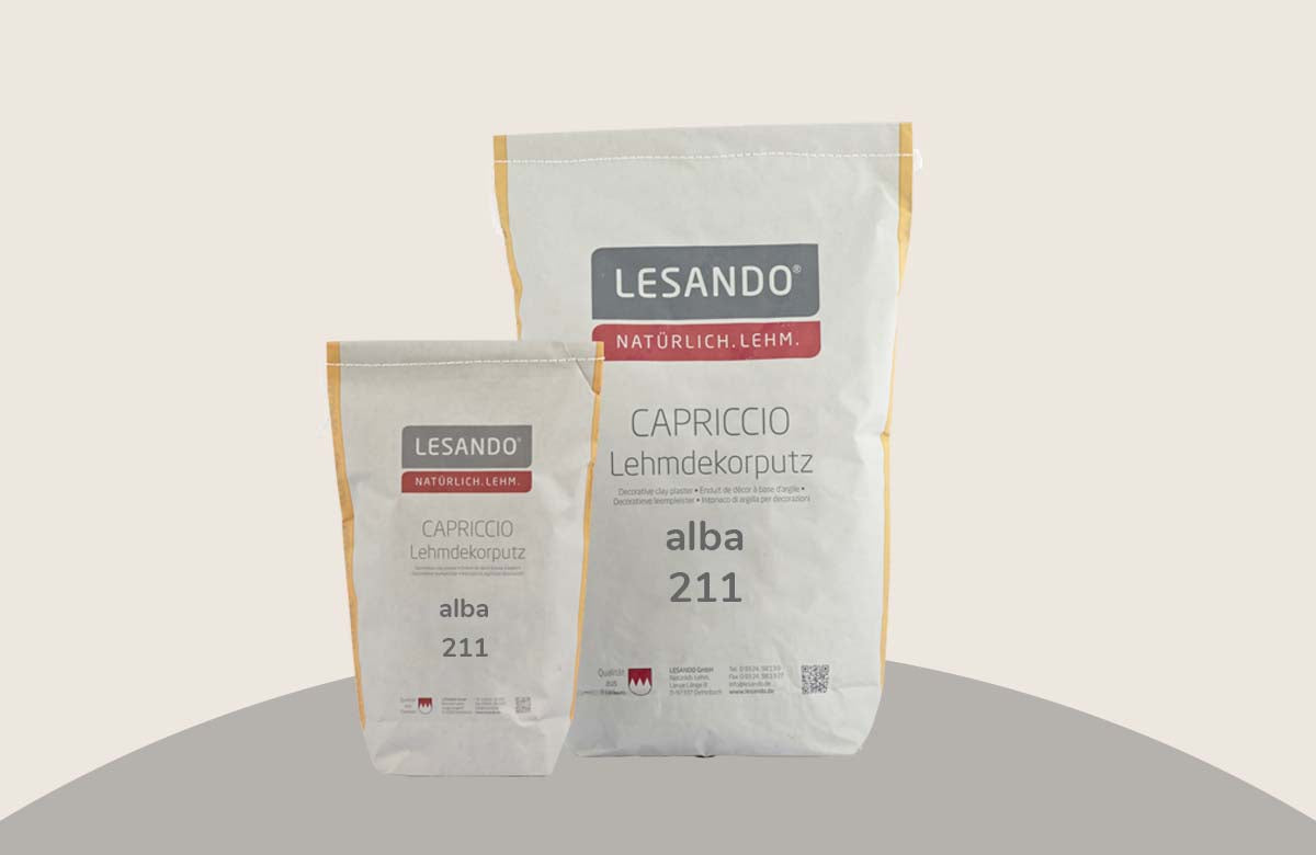farbiger Lehmputz, Lehmdekorputz Capriccio, Farbserie modo 1