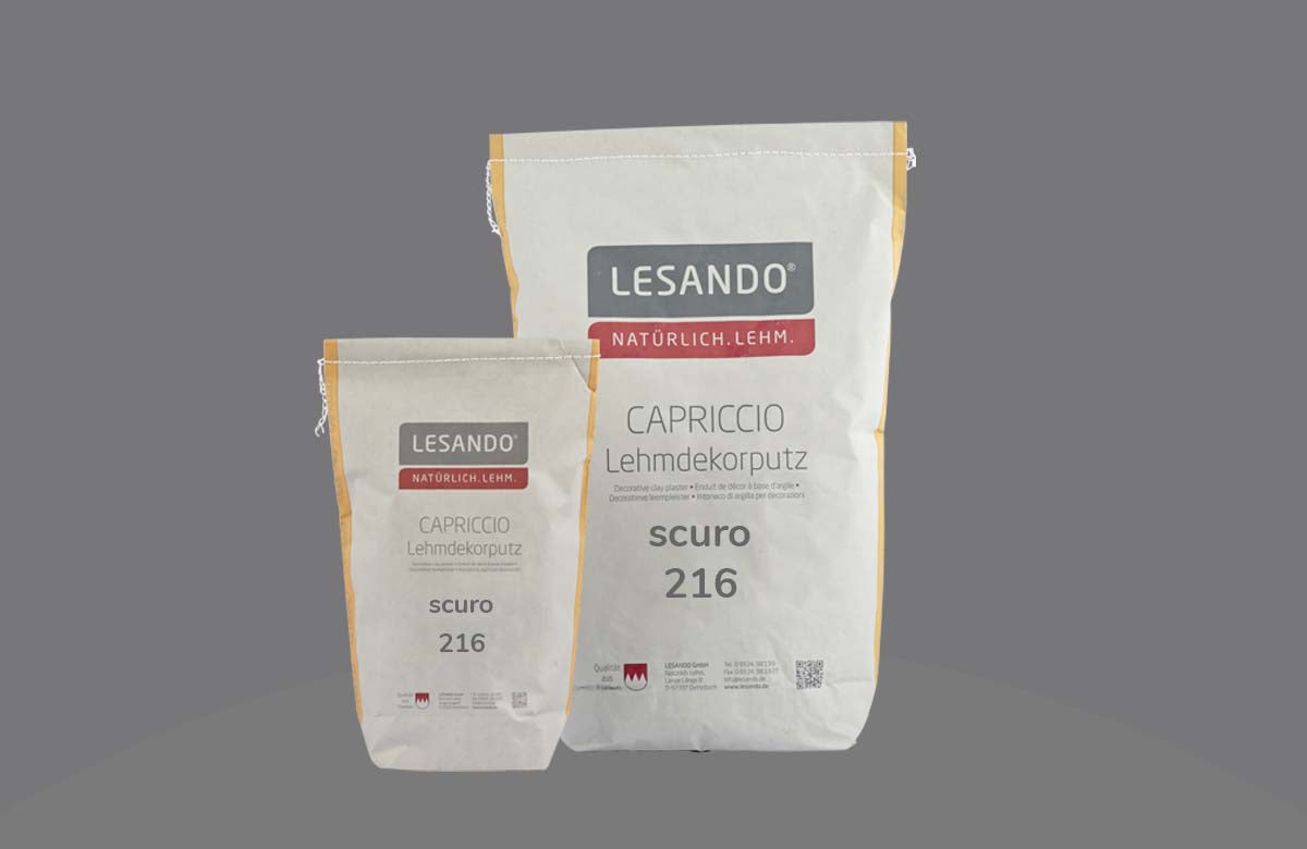 farbiger Lehmputz, Lehmdekorputz Capriccio, Farbserie modo 1