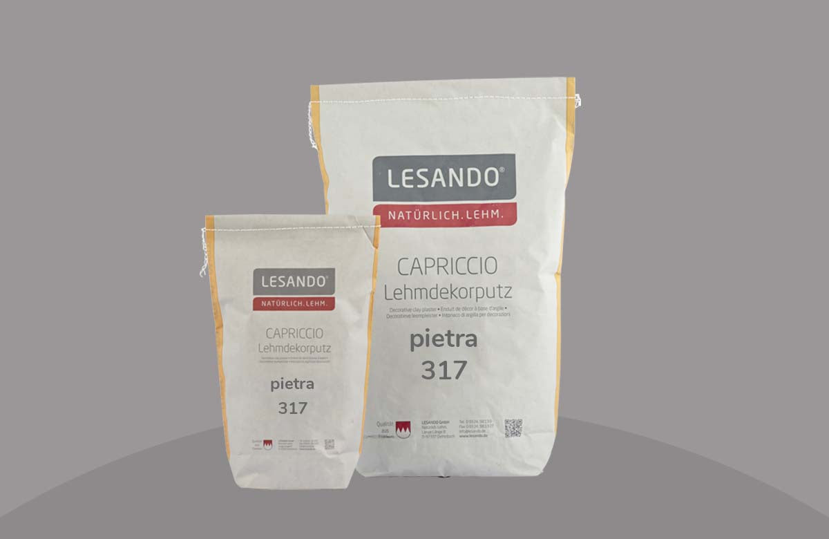 farbiger Lehmputz, Lehmdekorputz Capriccio, Farbserie puro 1
