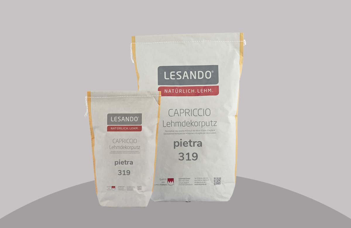 farbiger Lehmputz, Lehmdekorputz Capriccio, Farbserie puro 1