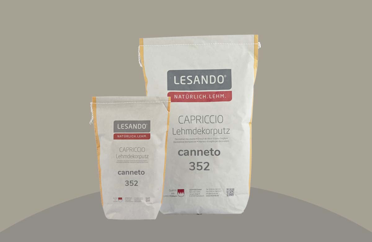 farbiger Lehmputz, Lehmdekorputz Capriccio, Farbserie puro 2