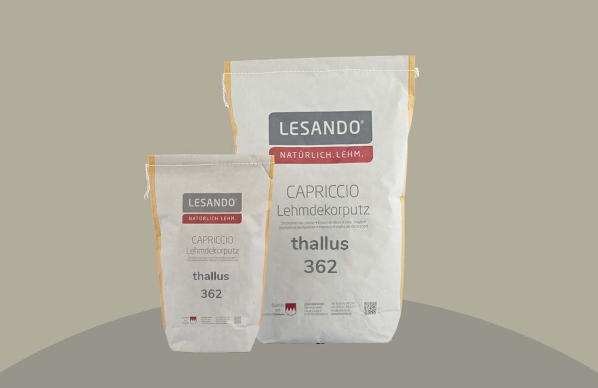 farbiger Lehmputz, Lehmdekorputz Capriccio, Farbserie puro 2