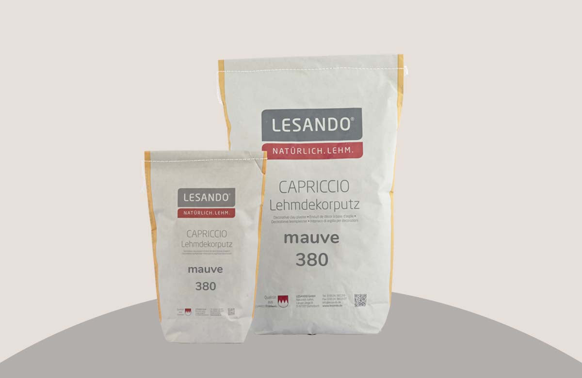 farbiger Lehmputz, Lehmdekorputz Capriccio, Farbserie puro 2