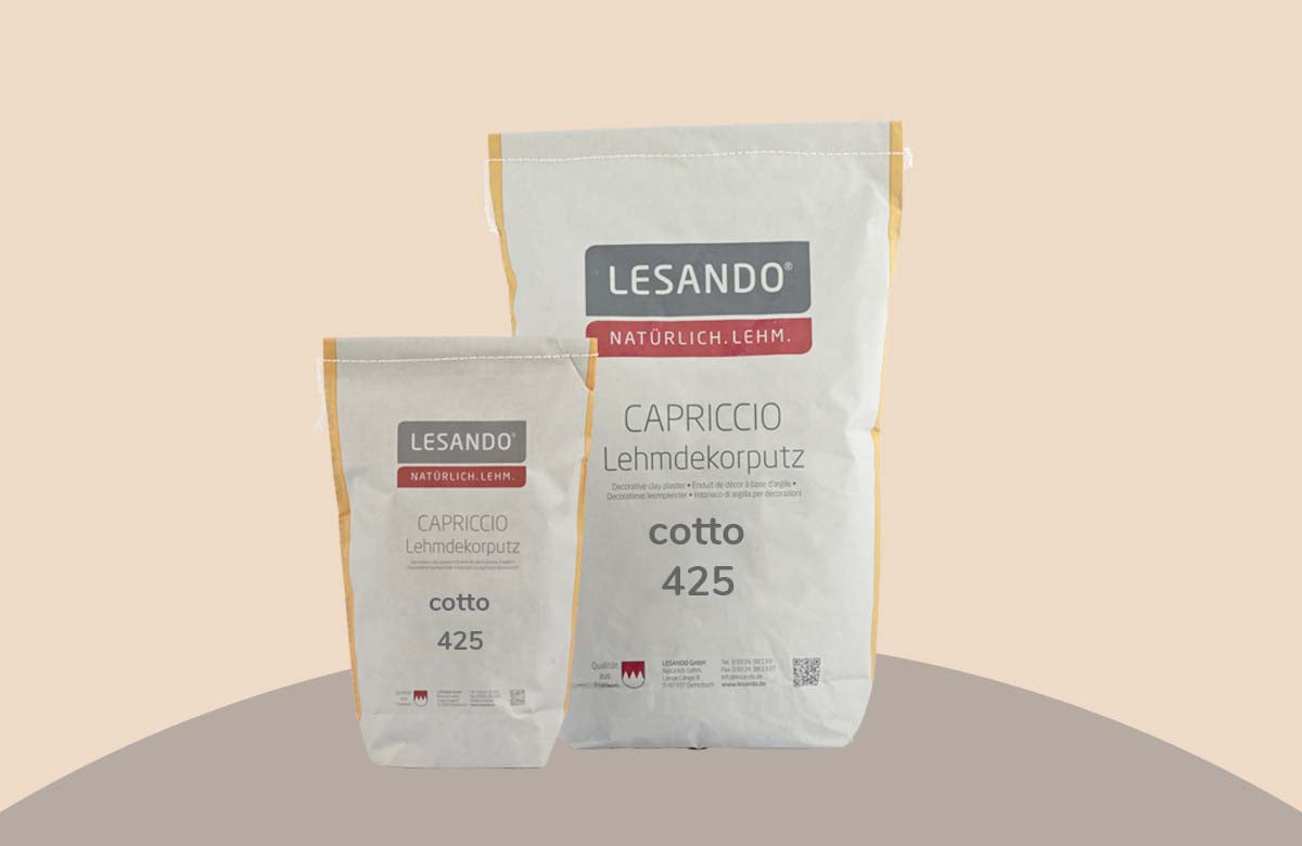 farbiger Lehmputz, Lehmdekorputz Capriccio, Farbserie modo 1