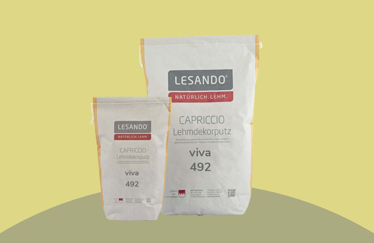 farbiger Lehmputz, Lehmdekorputz Capriccio, Farbserie modo 2