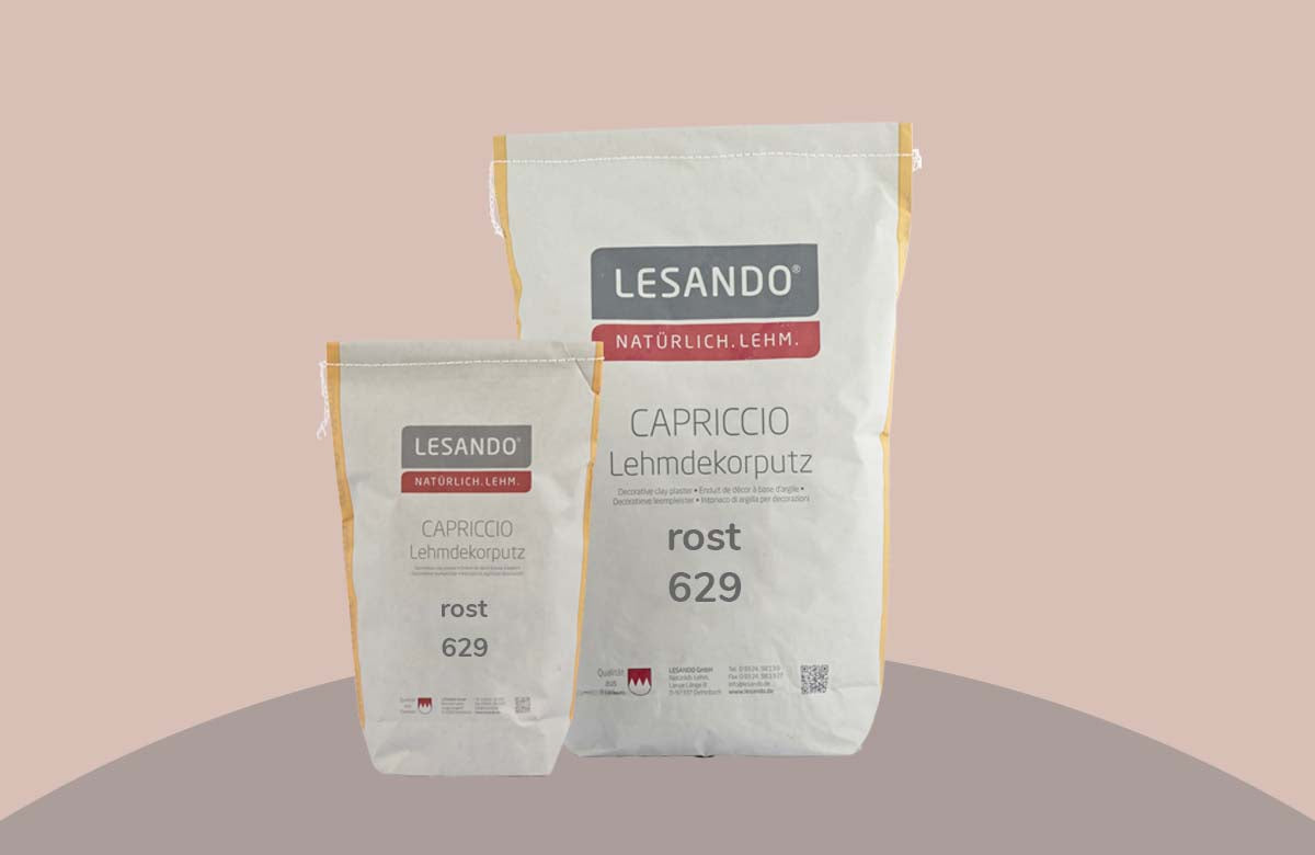 farbiger Lehmputz, Lehmdekorputz Capriccio, Farbserie eterno 1