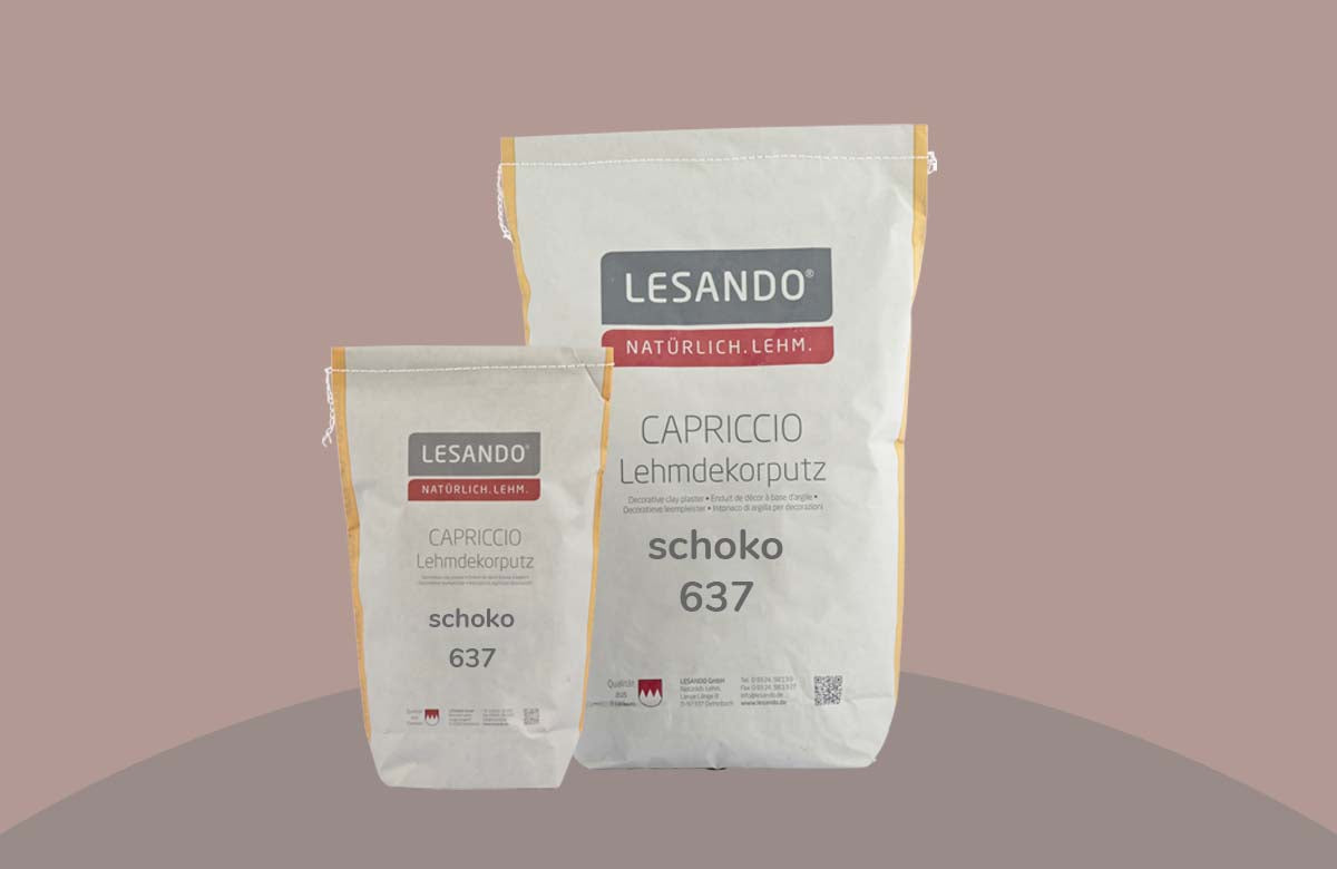 farbiger Lehmputz, Lehmdekorputz Capriccio, Farbserie eterno 1