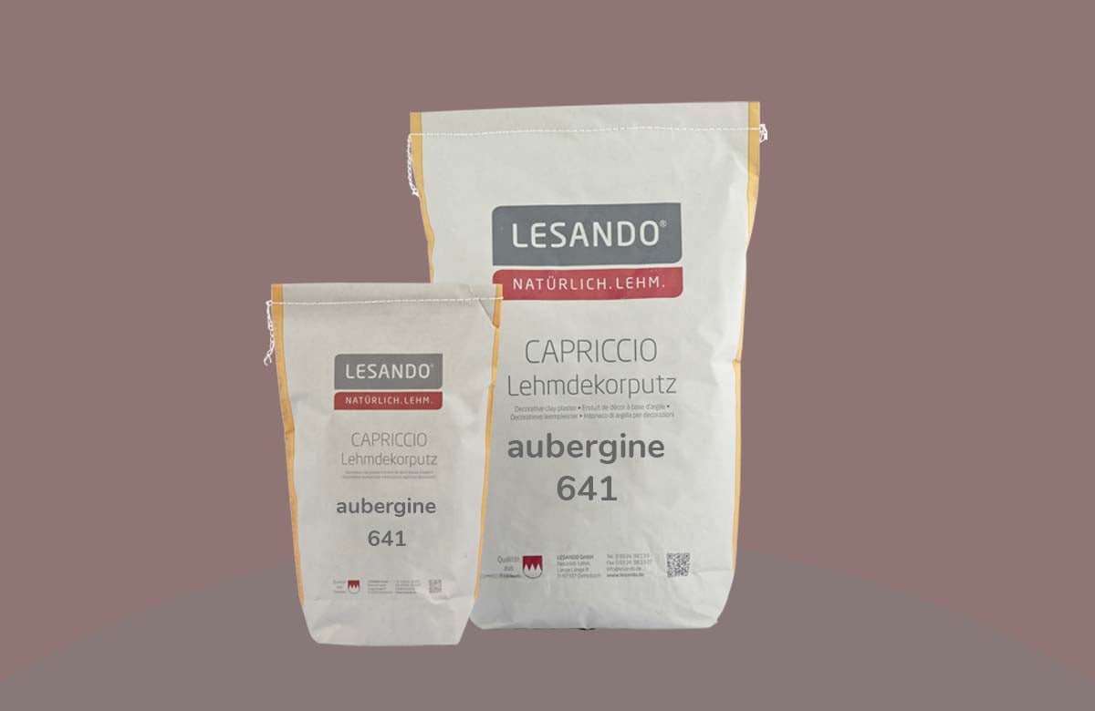 farbiger Lehmputz, Lehmdekorputz Capriccio, Farbserie eterno 1