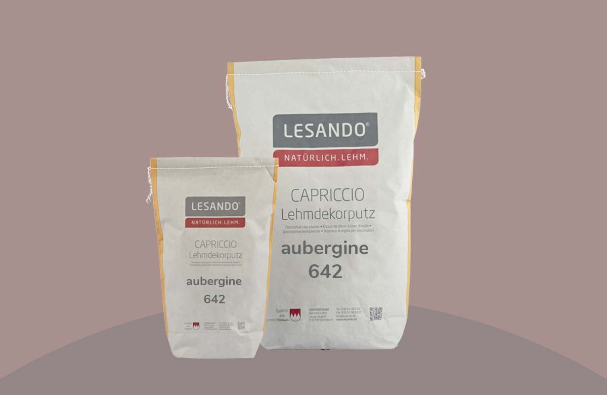 farbiger Lehmputz, Lehmdekorputz Capriccio, Farbserie eterno 1