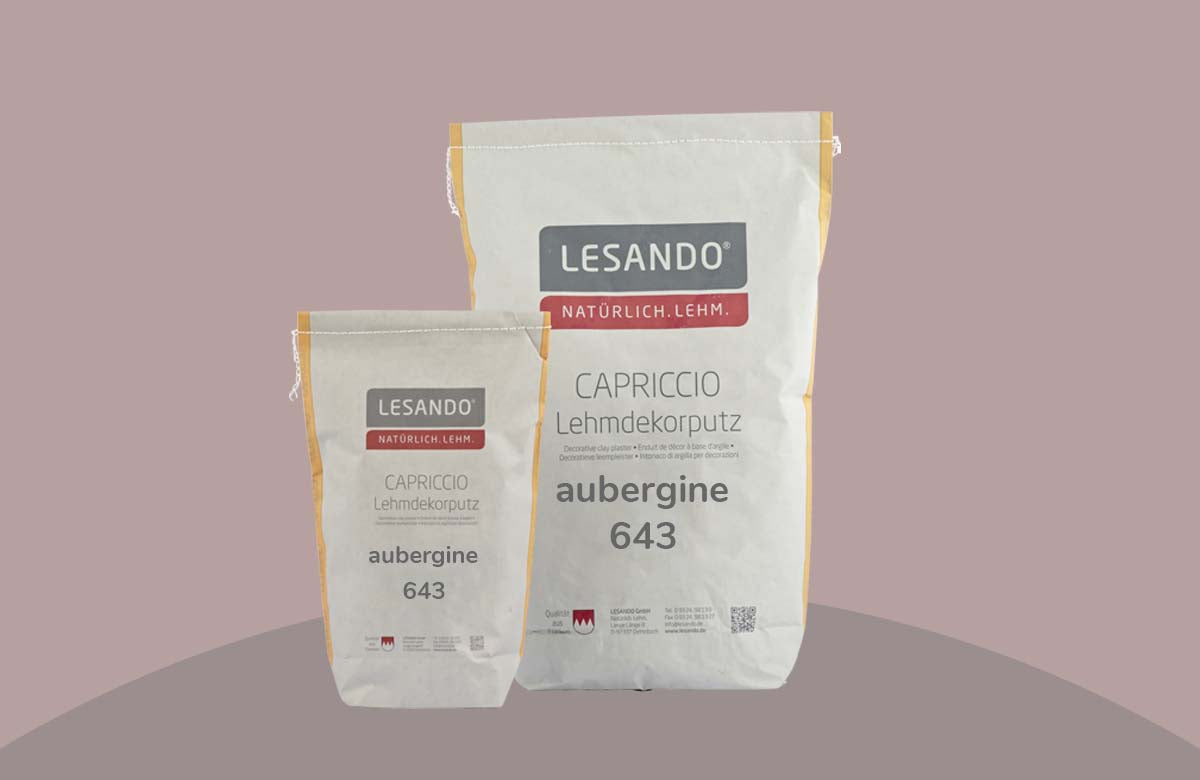 farbiger Lehmputz, Lehmdekorputz Capriccio, Farbserie eterno 1