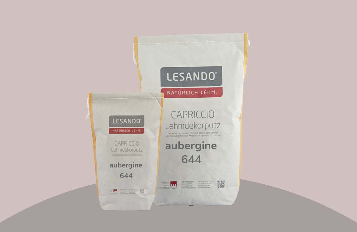 farbiger Lehmputz, Lehmdekorputz Capriccio, Farbserie eterno 1