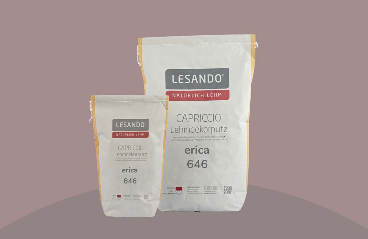 farbiger Lehmputz, Lehmdekorputz Capriccio, Farbserie eterno 1