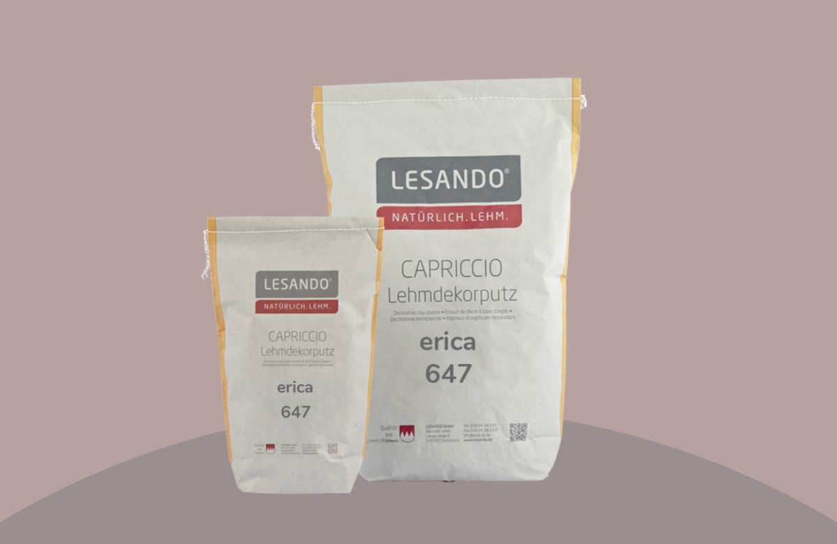 farbiger Lehmputz, Lehmdekorputz Capriccio, Farbserie eterno 1