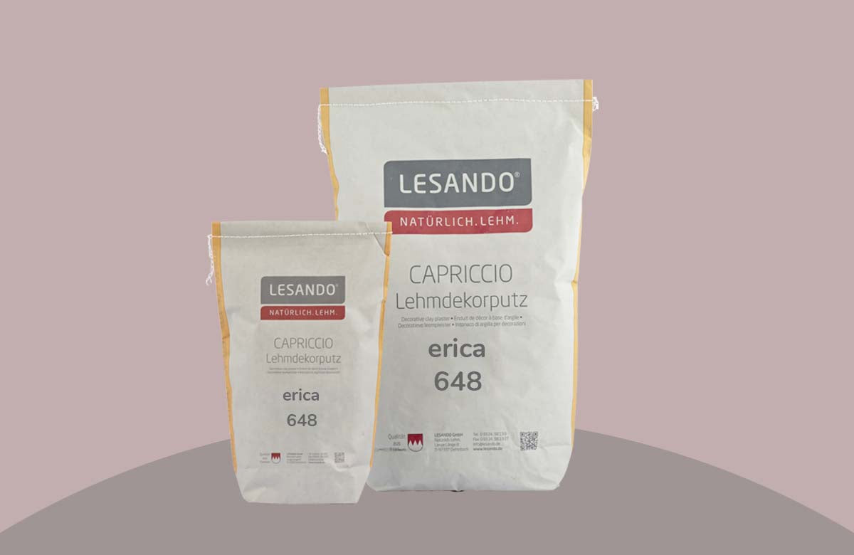 farbiger Lehmputz, Lehmdekorputz Capriccio, Farbserie eterno 1