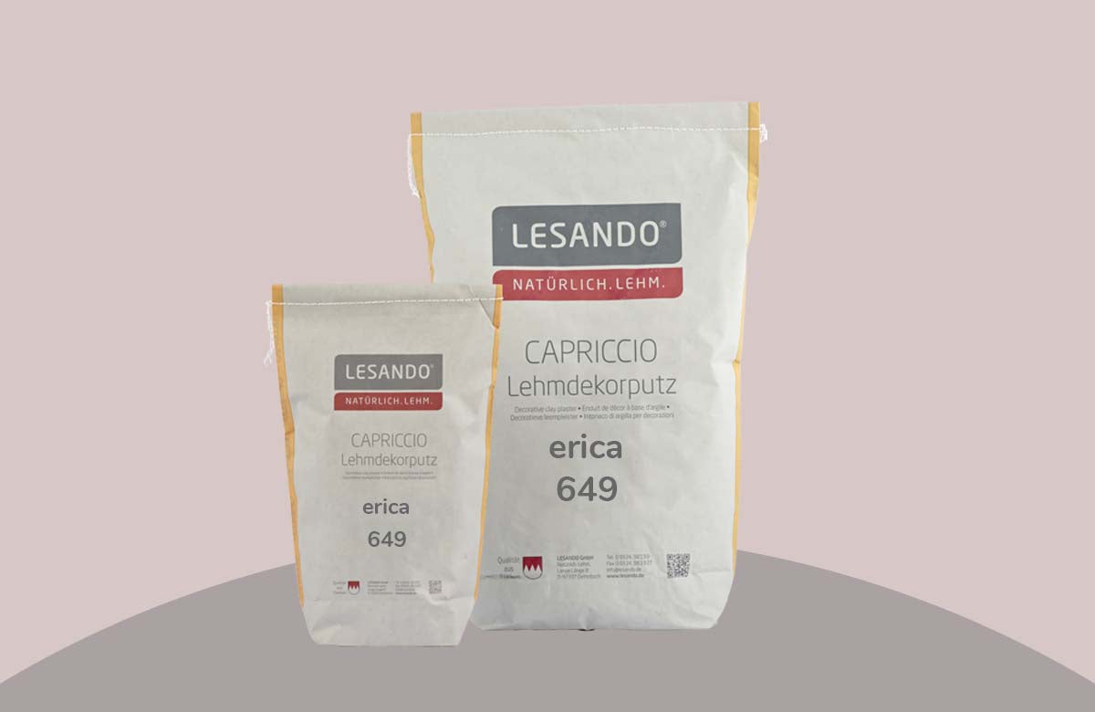 farbiger Lehmputz, Lehmdekorputz Capriccio, Farbserie eterno 1