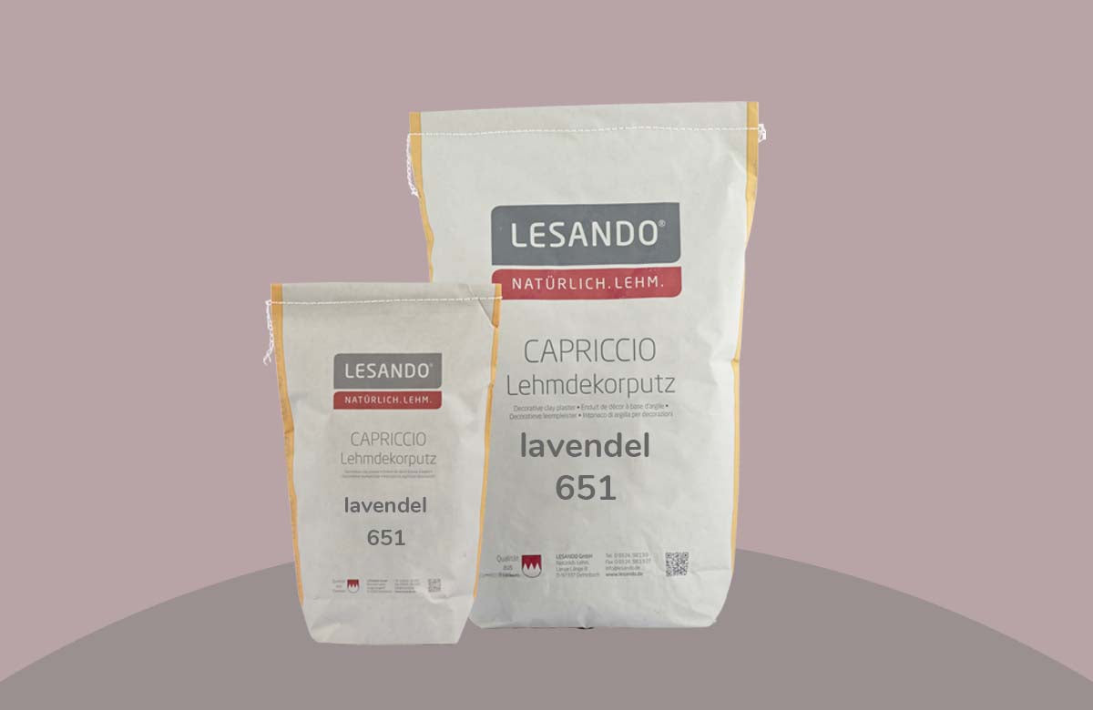farbiger Lehmputz, Lehmdekorputz Capriccio, Farbserie eterno 1