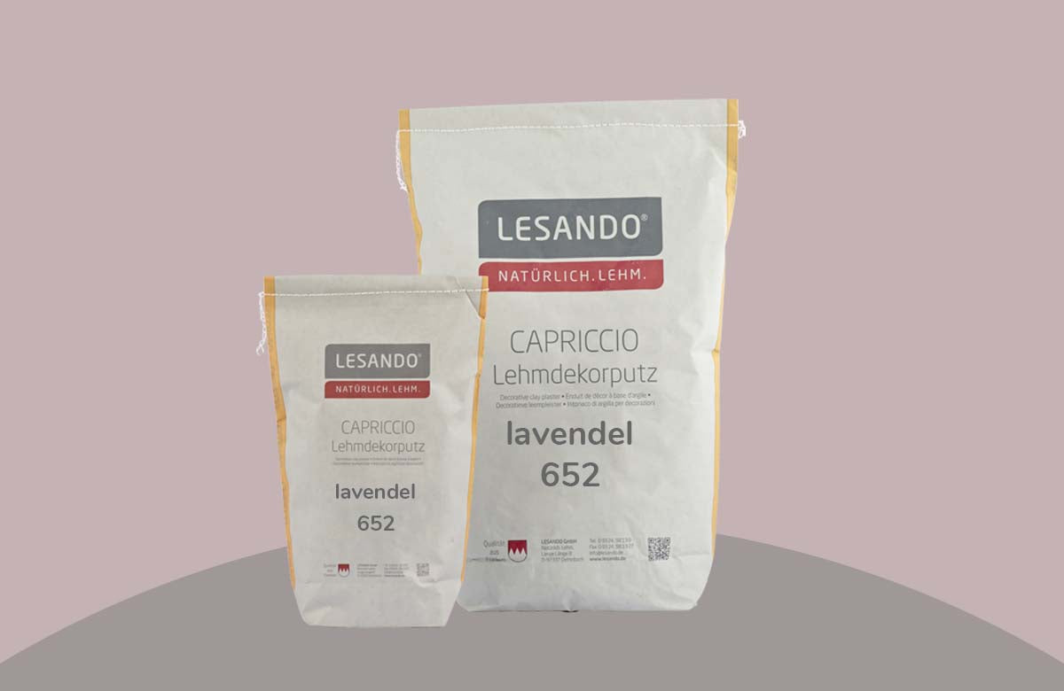 farbiger Lehmputz, Lehmdekorputz Capriccio, Farbserie eterno 1