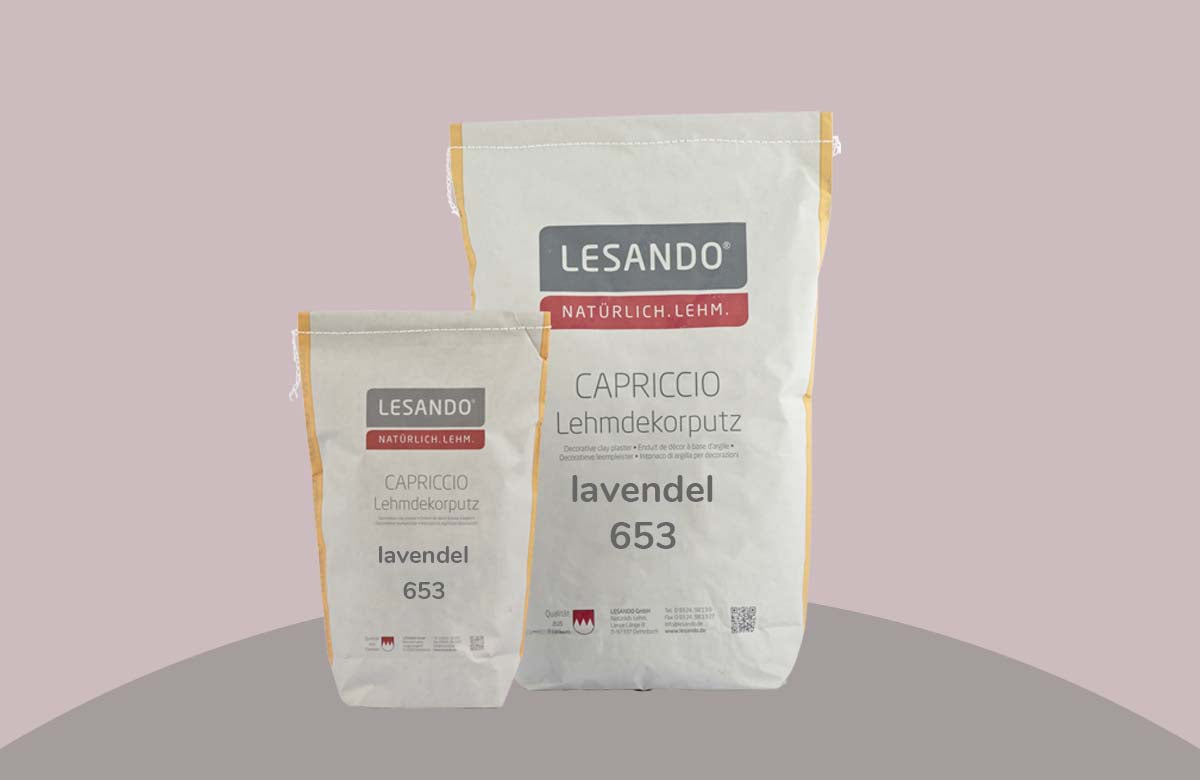 farbiger Lehmputz, Lehmdekorputz Capriccio, Farbserie eterno 1