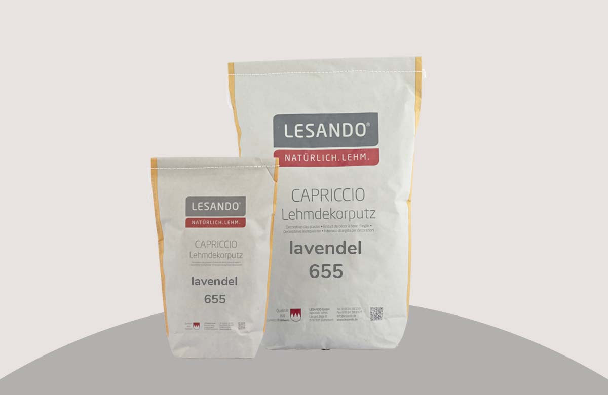 farbiger Lehmputz, Lehmdekorputz Capriccio, Farbserie eterno 1