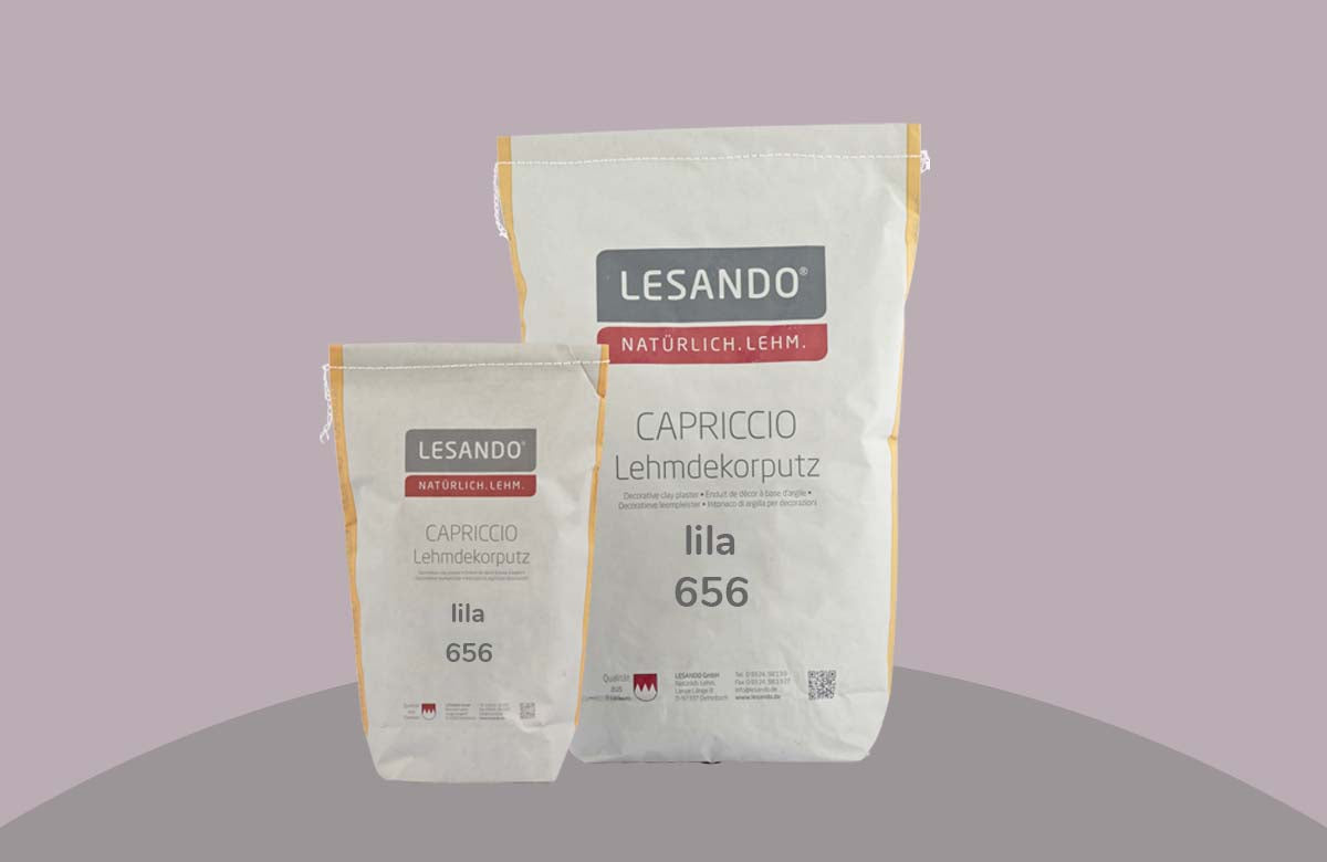 farbiger Lehmputz, Lehmdekorputz Capriccio, Farbserie eterno 2
