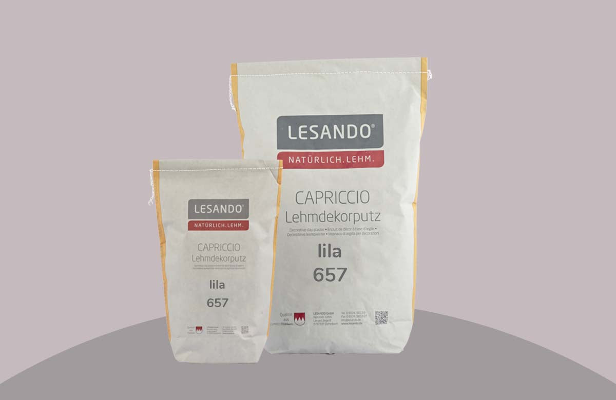 farbiger Lehmputz, Lehmdekorputz Capriccio, Farbserie eterno 2