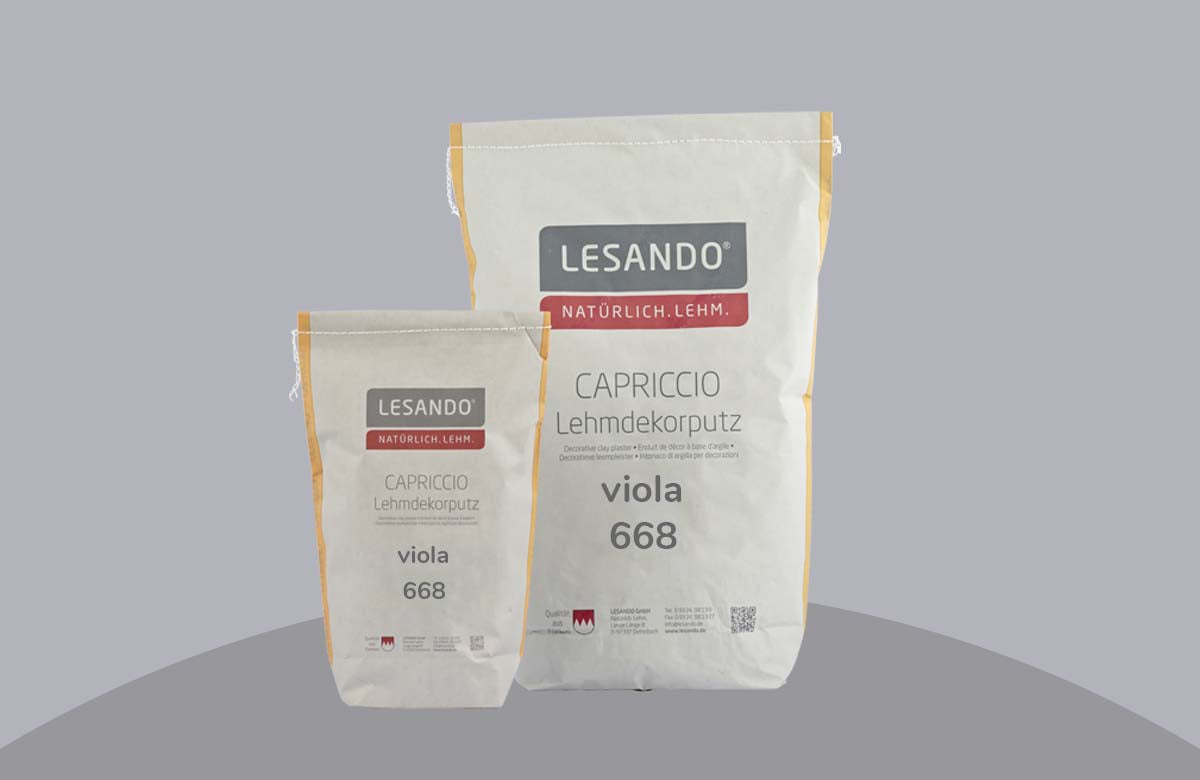farbiger Lehmputz, Lehmdekorputz Capriccio, Farbserie eterno 2