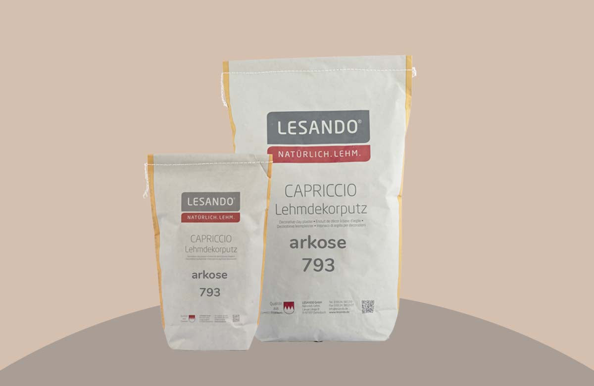 farbiger Lehmputz, Lehmdekorputz Capriccio, Farbserie anno 2