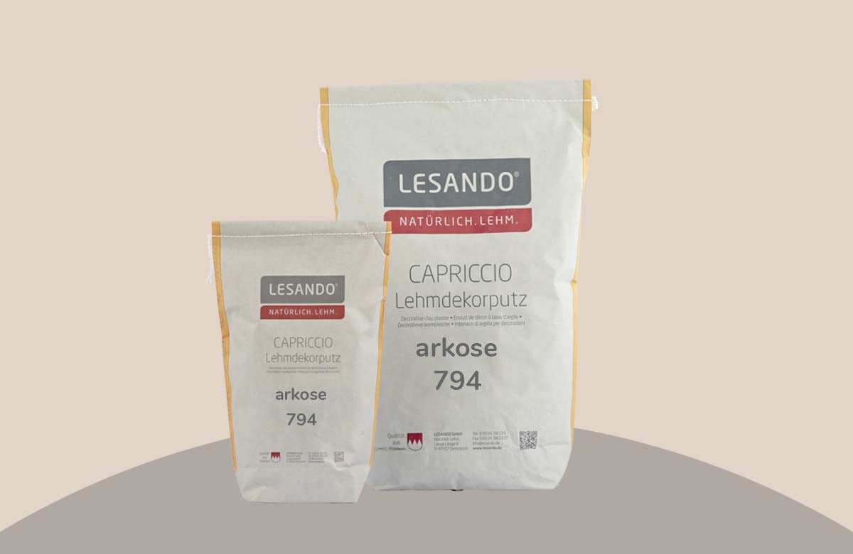farbiger Lehmputz, Lehmdekorputz Capriccio, Farbserie anno 2