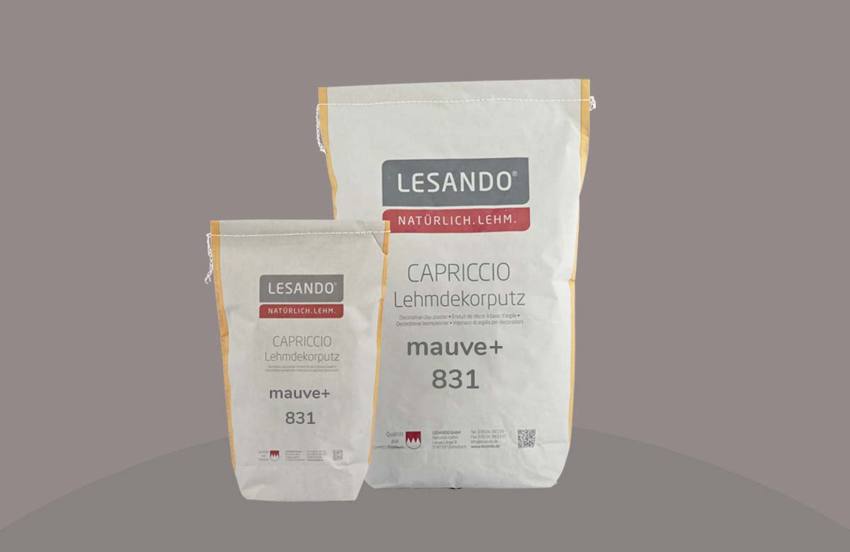 farbiger Lehmputz, Lehmdekorputz Capriccio, Farbserie puro 2