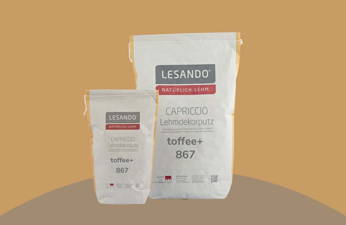 farbiger Lehmputz, Lehmdekorputz Capriccio, Farbserie eco 2