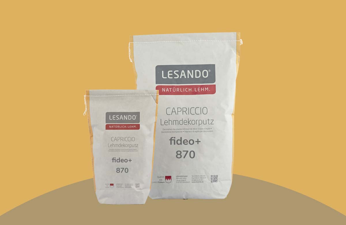 farbiger Lehmputz, Lehmdekorputz Capriccio, Farbserie eco 2