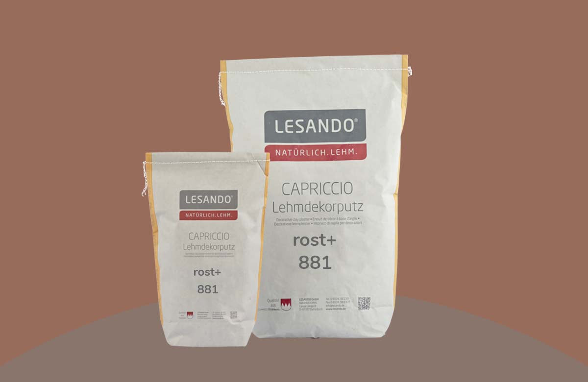 farbiger Lehmputz, Lehmdekorputz Capriccio, Farbserie eterno 1
