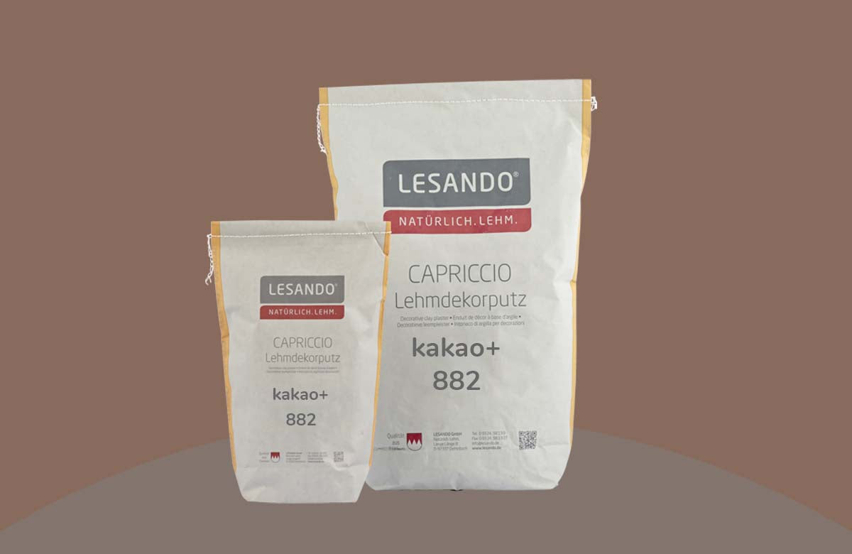 farbiger Lehmputz, Lehmdekorputz Capriccio, Farbserie eterno 1
