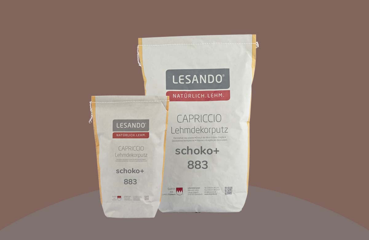 farbiger Lehmputz, Lehmdekorputz Capriccio, Farbserie eterno 1
