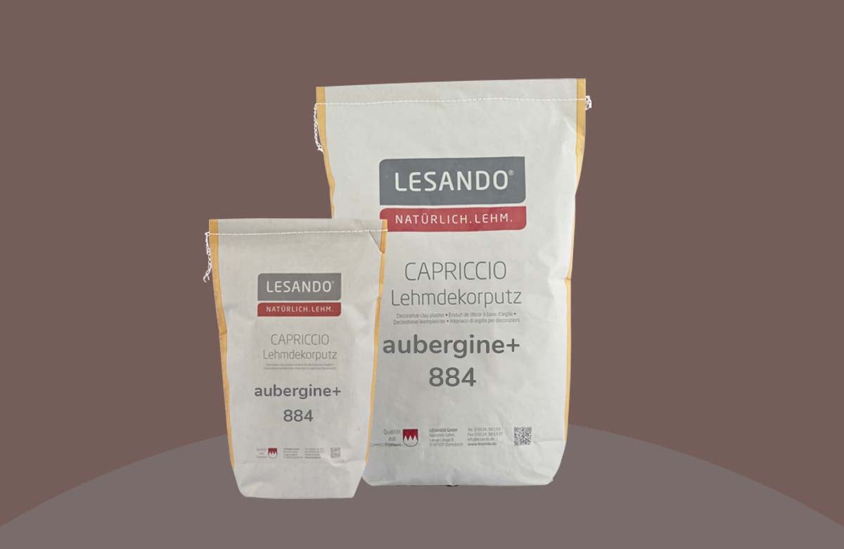 farbiger Lehmputz, Lehmdekorputz Capriccio, Farbserie eterno 1