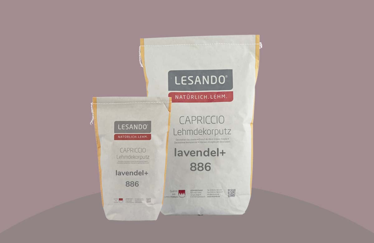 farbiger Lehmputz, Lehmdekorputz Capriccio, Farbserie eterno 1