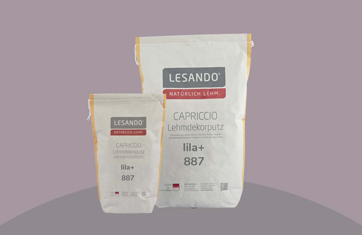 farbiger Lehmputz, Lehmdekorputz Capriccio, Farbserie eterno 2