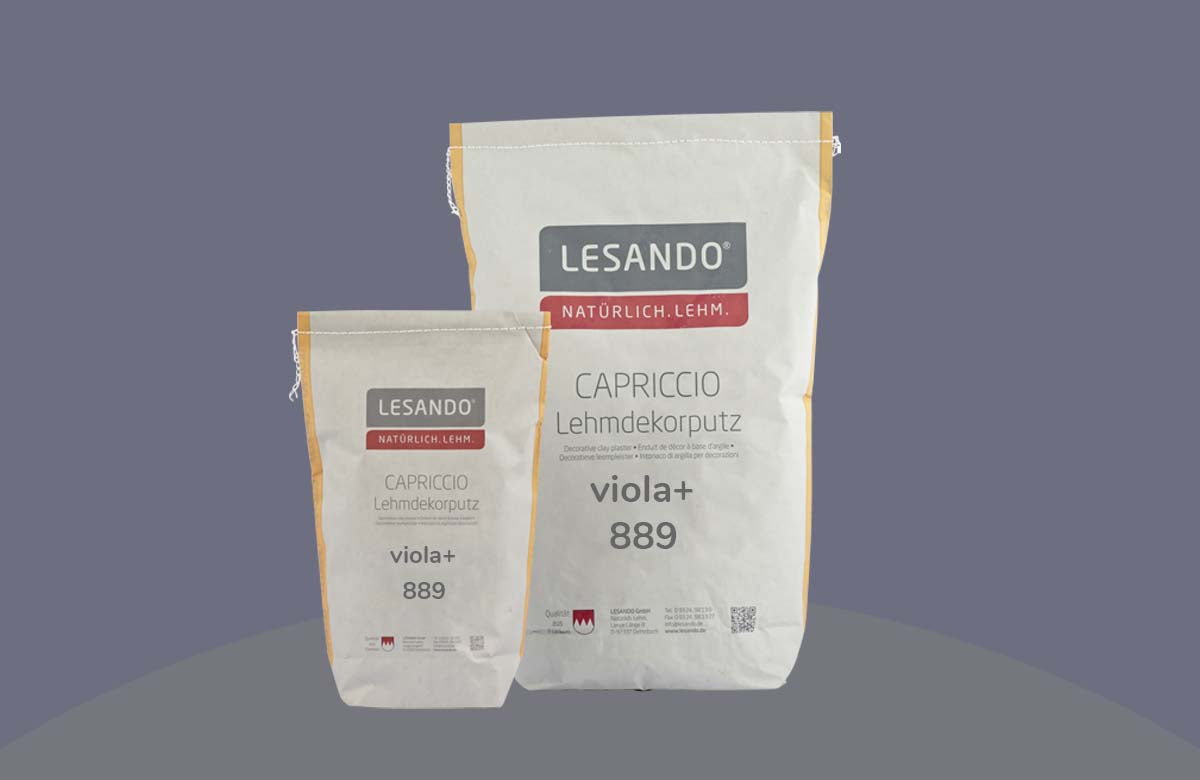 farbiger Lehmputz, Lehmdekorputz Capriccio, Farbserie eterno 2