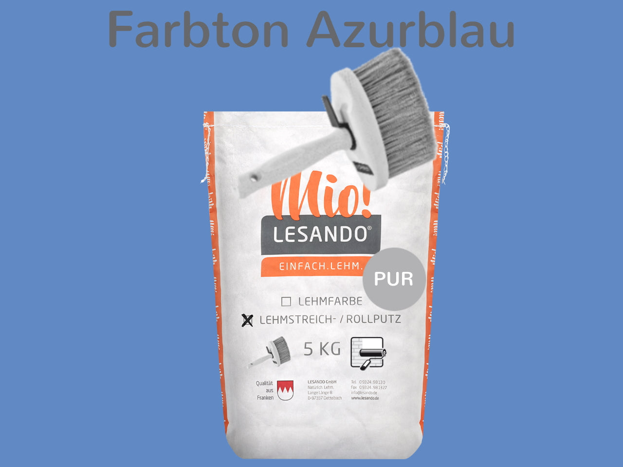 Lehmstreichputz / Lehmrollputz Lesando Mio! PUR