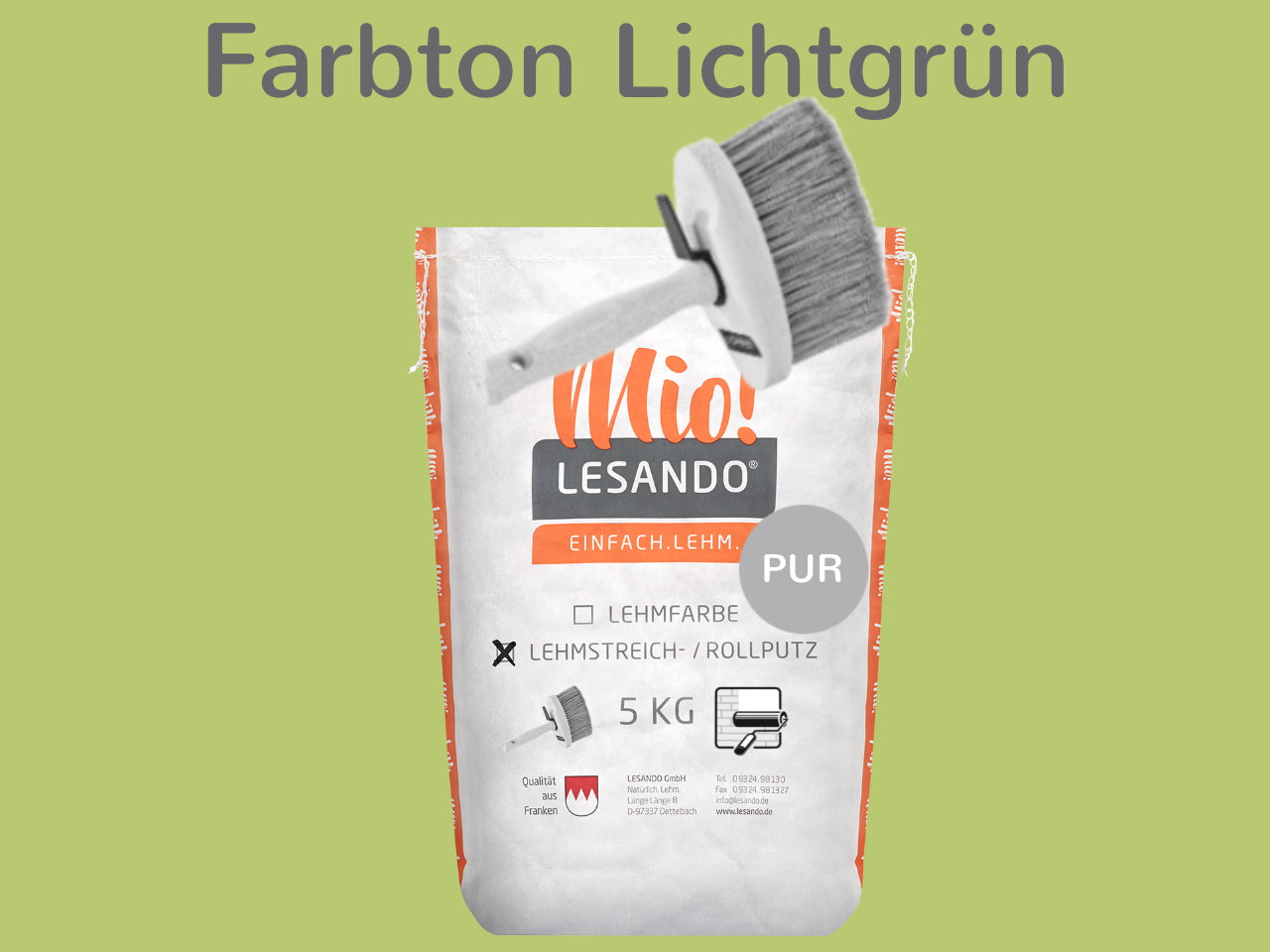 Lehmstreichputz / Lehmrollputz Lesando Mio! PUR