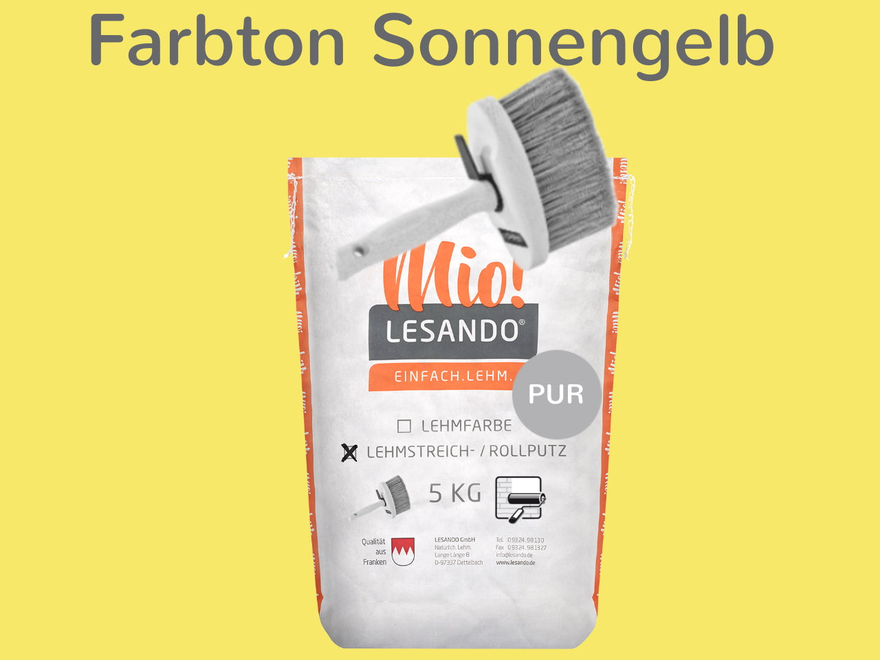 Lehmstreichputz / Lehmrollputz Lesando Mio! PUR